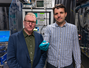 Dr Andy Boes from the University of Adelaide's Institute of Photonics and Advanced Sensing (right) and RMIT Universitys Distinguished Professor Arnan Mitchell.

CREDIT
The University of Adelaide.