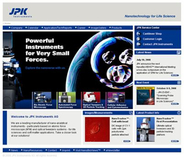 JPKs new homepage nanotechnology for life sciences"