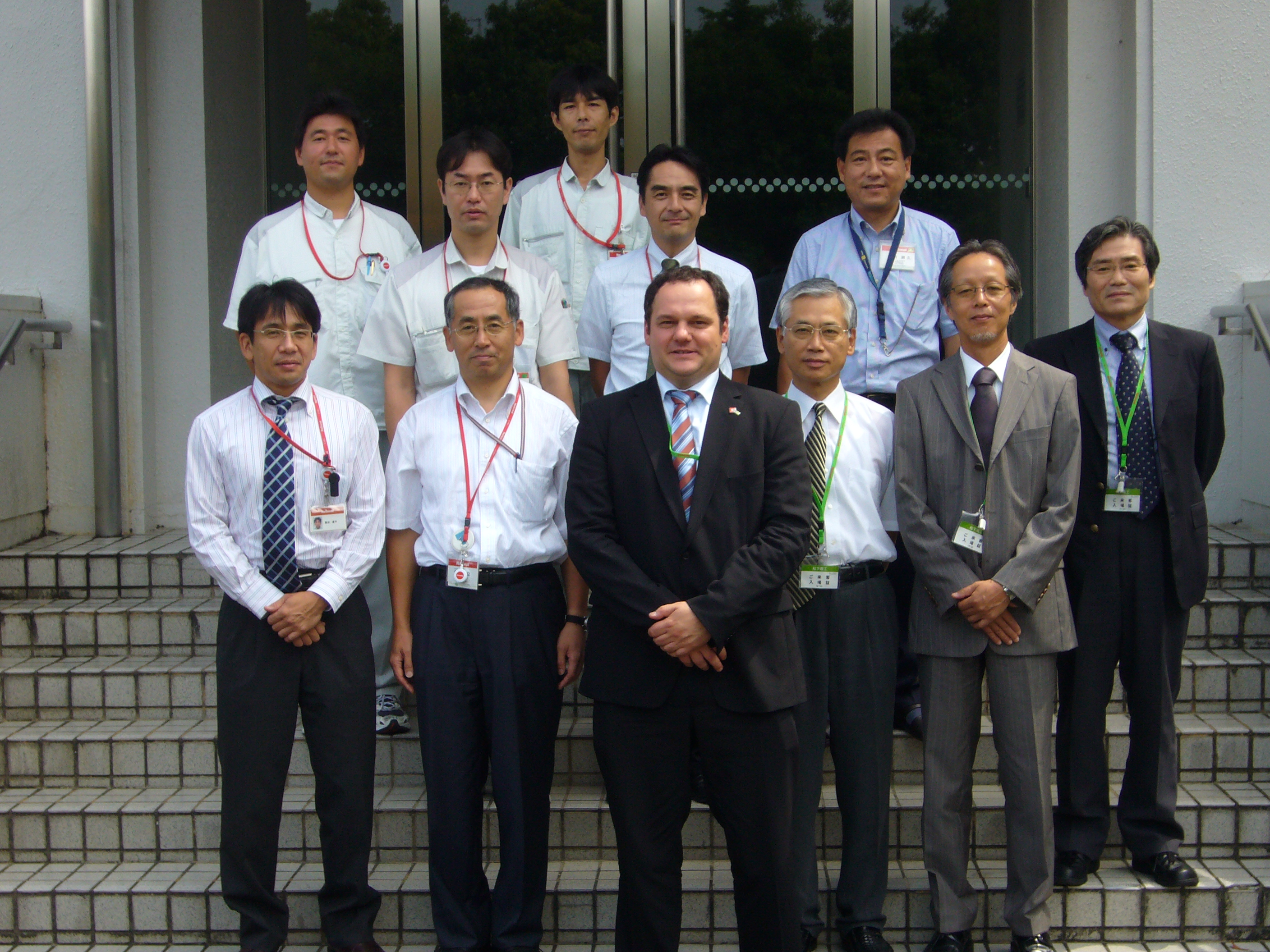 IVAM manager Dr. Uwe Kleinkes visiting Matsushita in Tsu, Japan