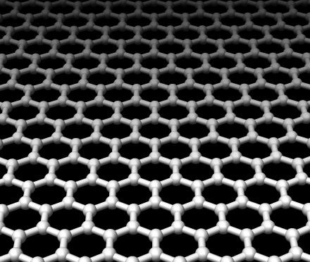 Graphene is an atomic-scale honeycomb lattice made of carbon atoms. Source: Wikipedia.