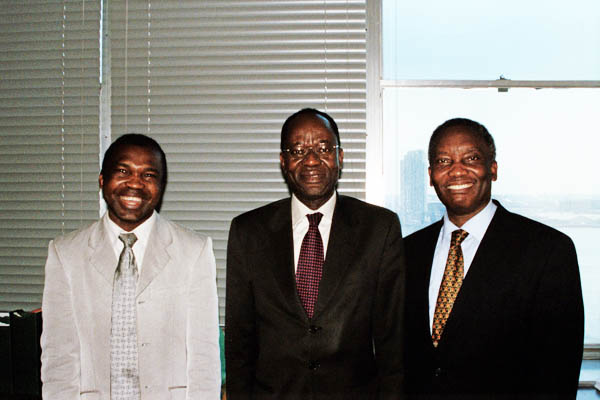 From left to right Dr.Ejembi Onah President/CEO-FONA, Mr.Ejeviome E. Otobo UN representatative, and Dr. Samuel Ugbolue Director - FONA