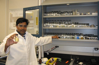 Dr. Sudipta Seal in his lab at the University of Central Florida.