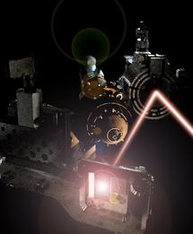 Experimental set-up at the FLASH laser used to discover the new state of matter.