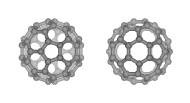 Model of C60 fullerene - At which vertex or on which side of the pentagon and hexagon will two molecules be combined?