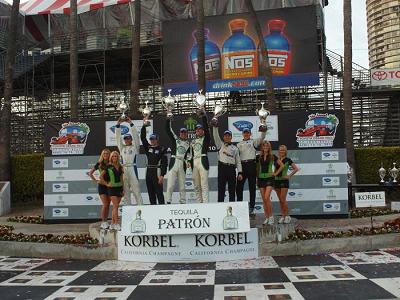 Green Earth Team Gunnar Takes Top Honors at American Le Mans Series at Long Beach in the LMPC class, racing on G-OIL. (PRNewsFoto/Green Earth Technologies)