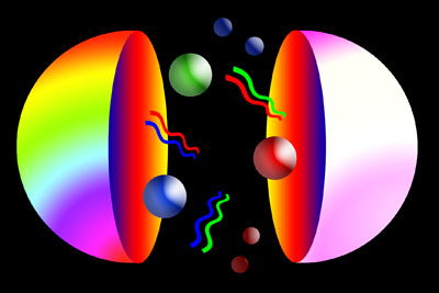 Quarks exist in a soup of other quarks, antiquarks and gluons within a proton or neutron. Determining their mass has been difficult due to the strong force that binds them together. Credit: Christine Davies/University of Glasgow