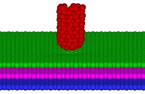Atomistic simulations show that short, capped single-walled carbon nanotubes (red) can elucidate the tribological properties of graphene surfaces
Copyright : 2011 Elsevier