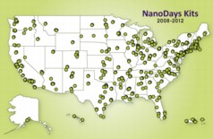 While several communities conducted NanoDays events in prior years, the first nationwide week of events took place in 2008 with more than 100 institutions participating. This has grown to more than 225 events over the past few years.