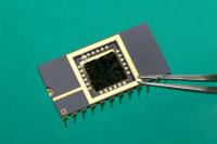 This prototype is the first ever molybdenum based image sensor, 5 times more sensitive than current silicium-based technology

Credit: EPFL / Alain Herzog