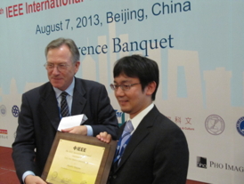 Professor Nakajima won the Early Career Award For achievements in bio-nanomanipulation systems. 