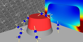 Graphic by Daniel Wasserman

Nanoantennas made of semiconductor can help scientists detect molecules with infrared light.