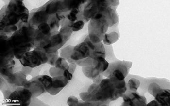 Transmission electron microscopy image and related electron diffraction pattern of the nanogrids structures as manifested at the nanoparticle level. Each nanoparticle is about 20nm and it is connected to the next one forming "links" in a chain-like configuration.

Credit: Perena Gouma, CNSD, SUNY Stony Brook