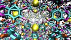 A rendering of ZIF-100, a synthetic zeolite, reveals plenty of surface area to which gas molecules (in gold) can bind. A new computer model by Rice University engineers accurately calculates binding forces between gases and zeolites to reveal the materials maximum uptake capacity in a variety of conditions. Credit: Navid Sakhavand/Rice University