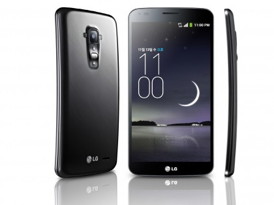 The LG G Flex curved smart phone