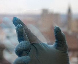 A transparent layer of electrodes on a polymer surface could be extraordinarily tough and flexible, providing for a shatterproof smartphone touchscreen.