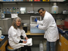 Virginia Walker (l) and Pranab Das have shown nanosilver could be causing issues with your gut.
