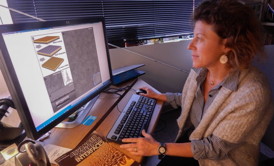 Tiziana Bond, an LLNL engineer who is a member of the joint research team, helped developed a cost-effective and more efficient way to manufacture nanoporous metals over many scales, from nanoscale to macroscale, which is visible to the naked eye. Photo by Julie Russell/LLNL