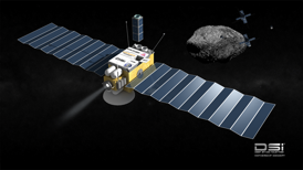 Deep Space Industries is planning a series of reconnaissance spacecraft which will be sent in search of mineral-rich asteroids.  Image Credit:  Bryan Versteeg, Deep Space Industries