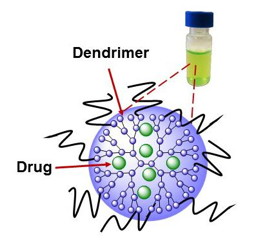 A new system developed at Oregon State University to improve cancer surgery uses a nanoparticle called a dendrimer to carry a drug into cancer cells, that can set the stage for improved surgery and also phototherapy.
CREDIT Graphic courtesy of Oregon State University