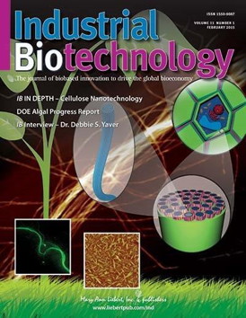 Industrial Biotechnology, led by Co-Editors-in-Chief Larry Walker, PhD, Biological and Environmental Engineering Department, Cornell University, Ithaca, NY, and Glenn Nedwin, PhD, MoT, CEO and President, Taxon Biosciences, Tiburon, CA, is an authoritative journal focused on biobased industrial and environmental products and processes, published bimonthly in print and online. The Journal reports on the science, technology, business, and policy developments of the emerging global bioeconomy, including biobased production of energy and fuels, chemicals, materials, and consumer goods. The articles published include critically reviewed original research in all related sciences (biology, biochemistry, chemical and process engineering, agriculture), in addition to expert commentary on current policy, funding, markets, business, legal issues, and science trends. Industrial Biotechnology offers the premier forum bridging basic research and R&D with later-stage commercialization for sustainable biobased industrial and environmental applications.
CREDIT: Mary Ann Liebert, Inc., publishers