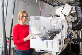 This is Eva Sevcsik in the Bio Lab.
CREDIT: TU Wien