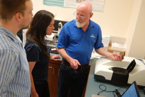 Malvern Instruments trains nanotechnicians at SHINE on the Zetasizer Nano, a robust, stable fully automated platform for nanoparticle and protein size measurement.