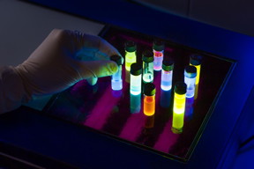 Thanks to knowledge of their quantum mechanics, dyes can be customized for use in organic light-emitting diodes.

Photo: KIT