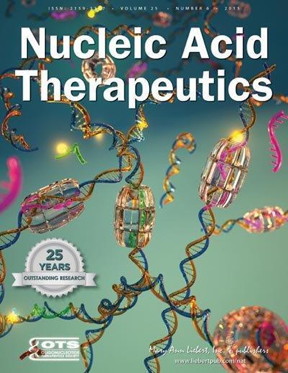 Nucleic Acid Therapeutics is an authoritative peer-reviewed journal published bimonthly in print and online that focuses on cutting-edge basic research, therapeutic applications, and drug development using nucleic acids or related compounds to alter gene expression. The Journal is under the editorial leadership of Editor-in-Chief Bruce A. Sullenger, PhD, Duke Translational Research Institute, Duke University Medical Center, Durham, NC, and Executive Editor Graham C. Parker, PhD. Nucleic Acid Therapeutics is the official journal of the Oligonucleotide Therapeutics Society (http://www.oligotherapeutics.org/). Complete tables of content and a sample issue may be viewed on the Nucleic Acid Therapeutics website.

Mary Ann Liebert, Inc., publishers