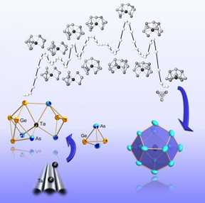 Step by step towards the complete shell: formation of a metal cluster from the atomic constituents to the compound.

Photo: Dehnen Group, Philipps-Universitt Marburg
