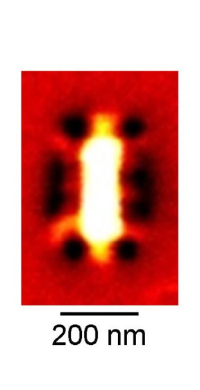 Near-field image of a rectangle graphene nanoresonator.
CREDIT: CIC nanoGUNE