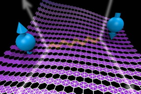 Electrons with opposite momenta and spins pair up via lattice vibrations at low temperatures in two-dimensional boron and give it superconducting properties, according to new research by theoretical physicists at Rice University.
CREDIT: Evgeni Penev/Rice University