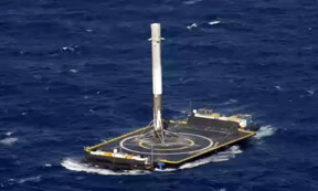 Falcon 9 Landed First StageImage - SpaceX