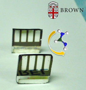 Thin films of crystalline materials called perovskites provide a promising new way of making inexpensive and efficient solar cells. Now, an international team of researchers has shown a way of flipping a chemical switch that converts one type of perovskite into another -- a type that has better thermal stability and is a better light absorber.
CREDIT: Padture Lab / Brown University