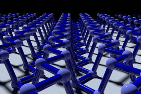 Phosphorene, a single layer of phosphorous in a particular configuration, has potential application in semiconductor transistors.
CREDIT: Matthew Cherny