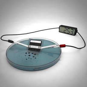 Iowa State scientists have developed a working battery that dissolves and disperses in water.
CREDIT: Scientific illustration by Ashley Christopherson