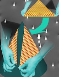 Two-dimensional materials grown onto a cone allow control over where defects called grain boundaries appear. These defects can be used to enhance the materials' useful properties. (Credit: Yakobson Research Group/Rice University)