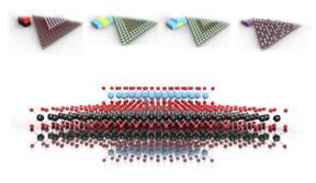 Nanoscientists at Northwestern University have developed a blueprint to fabricate new heterostructures from different types of 2-D materials. The researchers describe their blueprint in the Journal of Applied Physics. In this image: Top: Vertical MoSe2-WSe2 heterostructure, radial MoS2-WS2 heterostructure, hybrid MoS2-WS2 heterostructure and Mose2-WSe2 alloy building block representations and crystal structure models Bottom: Vertical MoSe2-WSe2 heterostructure crystal structure model
CREDIT
Cain, Hanson and Dravid