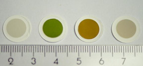 Samples of the colorful carbon nanotube thin films, as produced in the fabrication reactor.

CREDIT
Authors / Aalto University
Samples of the colorful carbon nanotube thin films, as produced in the fabrication reactor.

CREDIT
Authors / Aalto University

