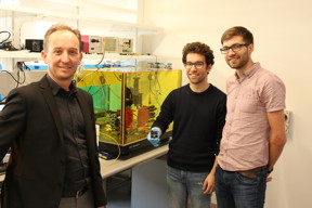 Researchers Dr Alberto Peruzzo (left), Mr Jean-Luc Tambasco and Dr Robert Chapman.

CREDIT
Photo by RMIT/CQC2T.