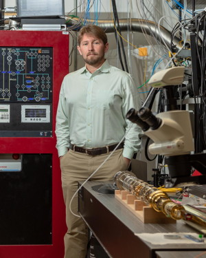 ORNL researcher Travis Humble was part of a team that demonstrated that a quantum computer can outperform a classical computer at certain tasks, a feat known as quantum supremacy.

CREDIT
Carlos Jones/Oak Ridge National Laboratory, U.S. Dept. of Energy

