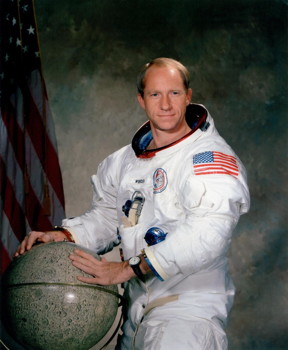 Al Worden prior to flight of Apollo 15. Credit: NASA