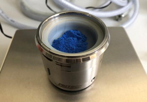 Egyptian blue: the researchers obtained the nanosheets from this powder.

CREDIT
University of Goettingen
