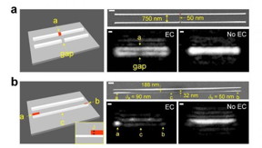 Experimental visualization of individual nanowires and their and fabrication imperfections. The new and conventional optical microscope methods are labeled (EC) and (No EC), respectively. Creative Commons Attribution 4.0 International

CREDIT
Lynford Goddard, Grainger Engineering