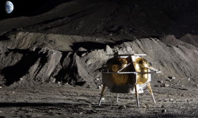 New, commercial lunar landers such as this one from Astrobotic may allow for the sale of lunar samples to NASA as early as 2021. Credit: Astrobotic.
