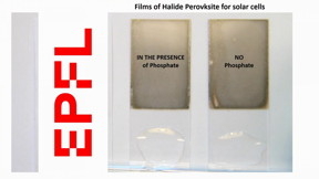 A transparent phosphate crystal, which incorporated into solar cells, can instantaneously immobilize the lead in case of failure and block its leaching out from the device.

CREDIT
Endre Horváth (EPFL)
