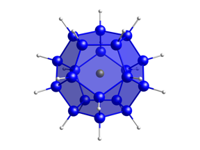 The silicon sphere [Cl@Si20H20]−, synthesised for the first time by chemists from Goethe University Frankfurt, promises new applications in semiconductor technology. Blue: silicon, green: chloride ion, grey: hydrogen.

CREDIT
Goethe University Frankfurt, Germany