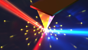 Optical nanoscopy uses laser beams to strike free electrons, scattering light and providing insights into electron distribution and dynamics within semiconductor materials. (Image courtesy of Laser Thermal Lab/UC Berkeley)