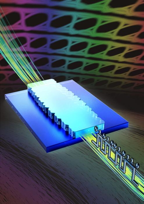 Associate Professor Tan and her team developed the breakthrough dispersive device and published their findings in the paper Slow-light-based dispersion compensation of high-speed data on a silicon nitride chip in Advanced Photonics Research. Their paper was selected as the June issue inside cover of the journal.

CREDIT
SUTD