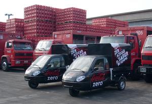Coca-Cola is rolling out a new distribution model in Montevideo, Uruguay with US alternative transportation company ZAP (www.zapworld.com). Larger delivery vans will transfer Coca-Cola shipments into 30 small, efficient ZAP trucks for delivery into areas where larger vehicles are challenged by parking shortages, traffic congestion and air pollution.