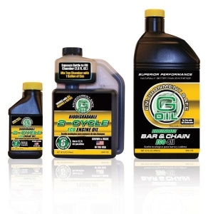 G-OIL 2 Cycle ECO Engine Oil and ECO Bar & Chain Oil from Green Earth Technologies can now be found on the shelves at The Home Depot. G-OIL is available in 2.6 oz and 16 oz 2 Cycle and 32 oz Bar & Chain (pictured). (Photo: Business Wire)